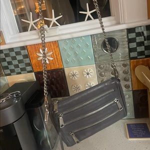 Silver Crossbody Bag - Rebecca Minkoff